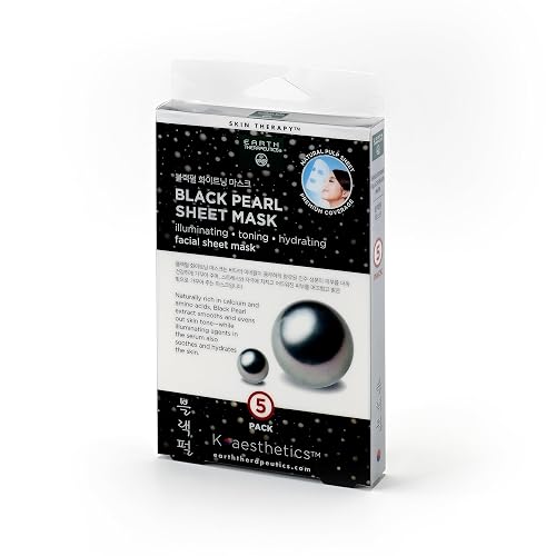 Earth Therapeutics 5 pack Black Pearl Face Masks Beauty & Personal Care Earth Therapeutics