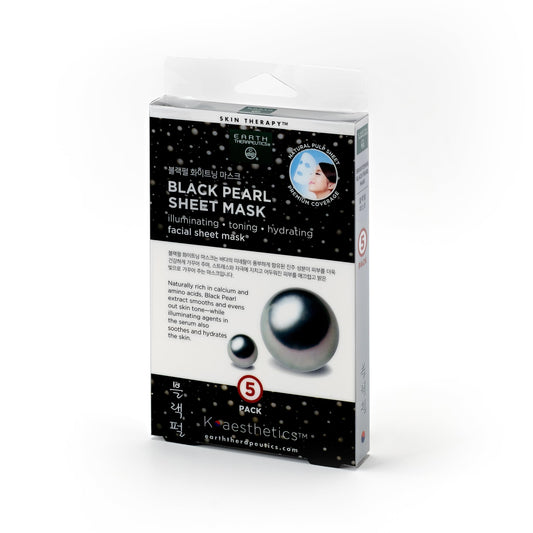 Earth Therapeutics 5 pack Black Pearl Face Masks Beauty & Personal Care Earth Therapeutics