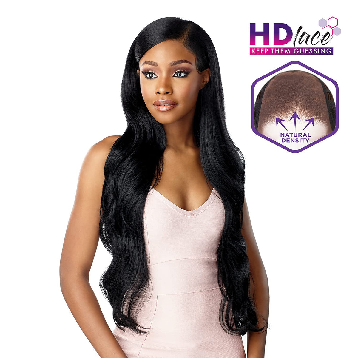 Sensationnel What Lace 13x6 Wig-Emery, 1 JETBLACK