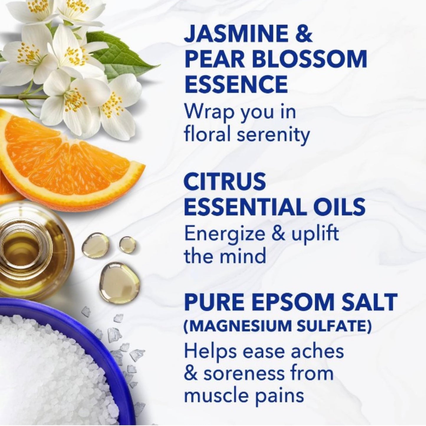 Dr Teal's Gardenia Grace Limited Edition Bath Set with Citrus Peel, Pure Epsom Salt and Foaming Bath Duo, Magnesium Sulfate with Essential Oils Beauty and Personal Care Dr Teal's