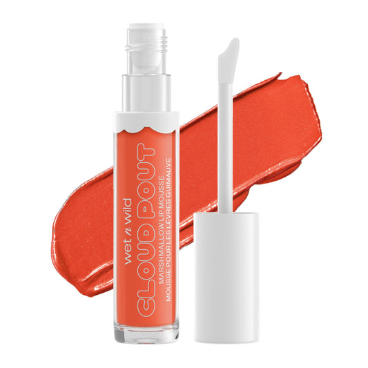 wet n wild Liquid Lipstick Cloud Pout Marshmallow, Orange-Red Sugar-Holic | Matte Lip Cream Mousse | Argan Oil | Vitamin E Beauty & Personal Care wet n wild