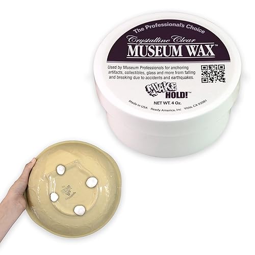 QUAKE HOLD! Ready America Quake Hold Museum Wax, 4 Oz, Clear, Crystalline Beauty & Personal Care Quakehold!