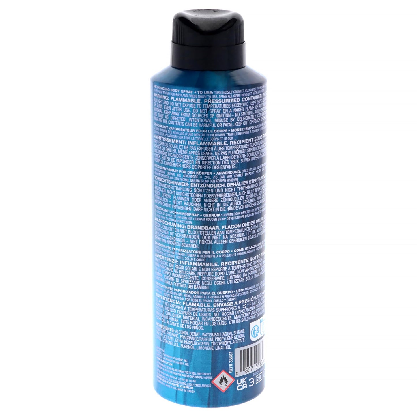 Guess Elements Blue Frost Deodorizing Body Spray For Men, 6.0 Oz. Beauty & Personal Care GUESS