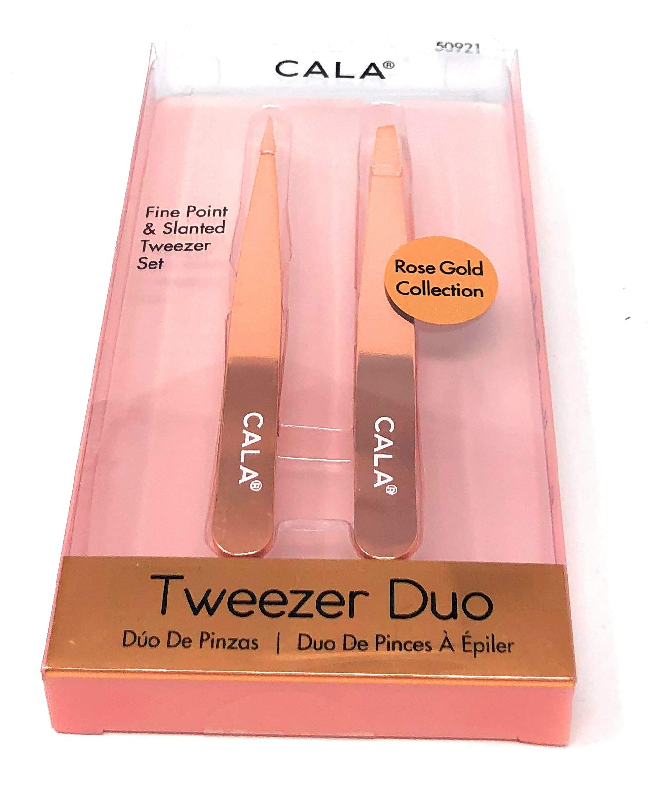 Cala Rose gold tweezer duo Beauty & Personal Care Cala