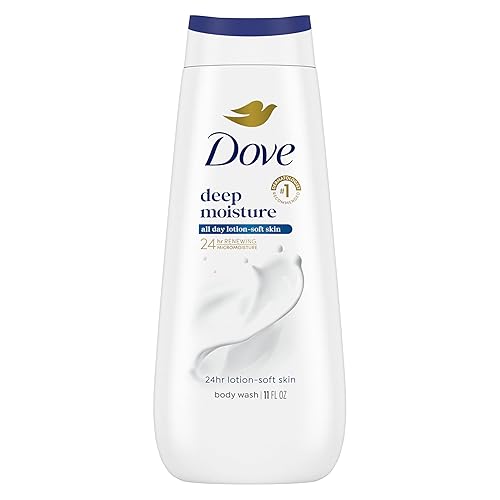 Dove Body Wash Deep Moisture for 24hr Lotion-Soft Skin Moisturizing Skin Cleanser with No Sulfates No Parabens 11 oz Beauty & Personal Care Dove