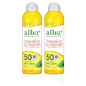 Alba Botanica Sunscreen Spray for Face and Body, Broad Spectrum SPF 50 Sunscreen, Hawaiian Coconut, Water Resistant and Biodegradable, 6 fl. oz Beauty & Personal Care Alba Botanica