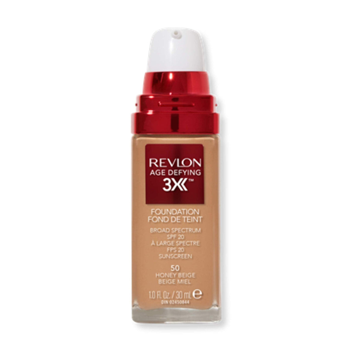 Revlon Liquid Foundation, Age Defying 3XFace Makeup, Anti-Aging and Firming Formula, SPF 30, Longwear Medium Buildable Coverage with Natural Finish Beauty & Personal Care REVLON