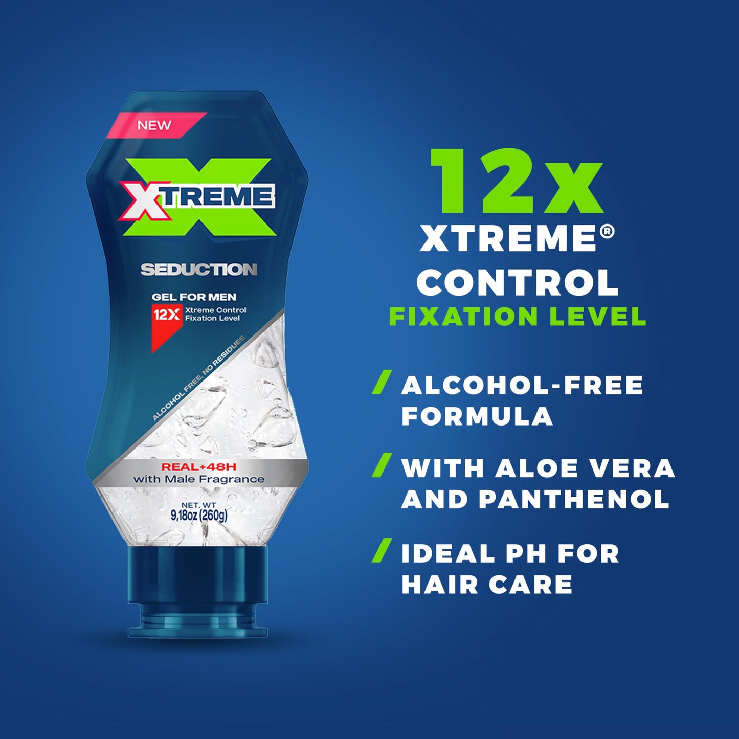 Xtreme Gel Seduction Styling Hair Gel For Men, 9.17 Oz, Pack of 3 Beauty & Personal Care Xtreme