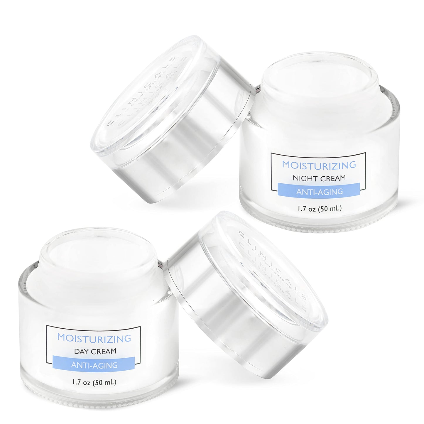 Clinicals- Moisturizing Day & Night Cream Set with Retinol - 2 Pack (1.7oz) Beauty & Personal Care SpaScriptions