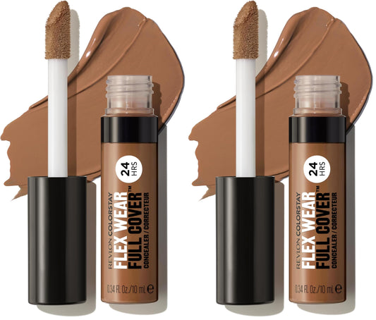 Revlon ColorStay Flex Wear, Full Cover Non-Creasing Concealer, Infused with Hyaluronic Acid & Vitamin E, Flexible Longwear, 076 Caramel, 0.34 Fl Oz Beauty and Personal Care REVLON Default Title