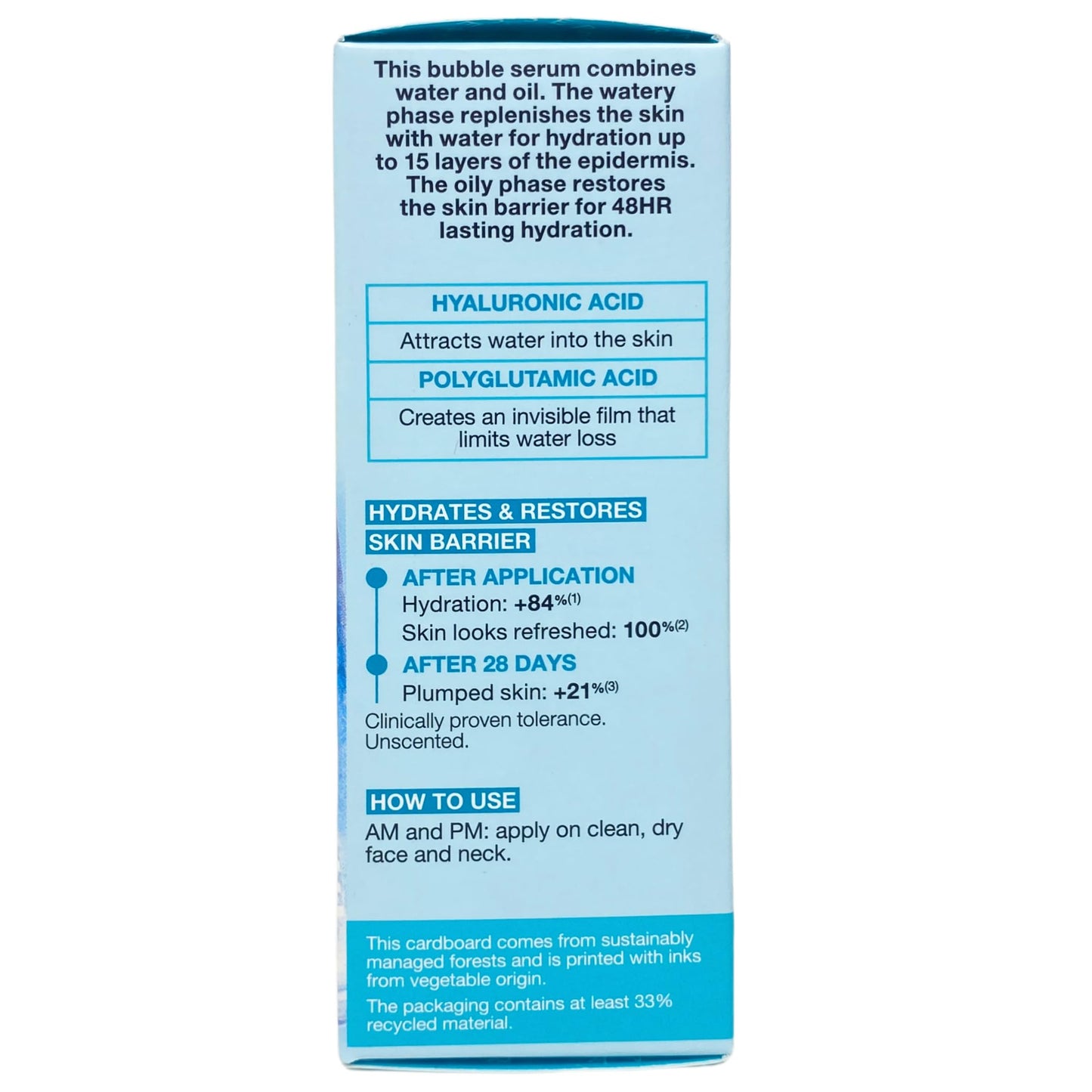 SEPHORA COLLECTION Hydrate - Dewy Bubble Serum with Hyaluronic + Polyglutamic Acids 1.01 fl oz / 30 mL Beauty & Personal Care SEPHORA