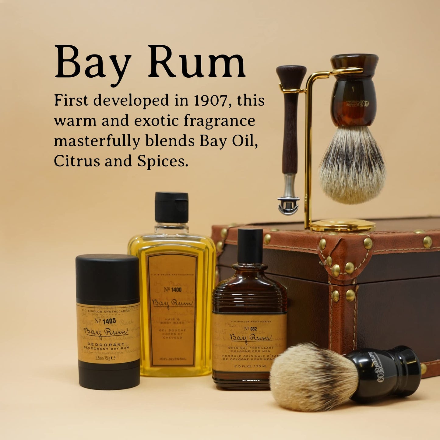 C.O. Bigelow Bay Rum Cologne for Men, Bay Oil, Citrus & Spice Fragrance, Long Lasting Men's Cologne, Perfume for Men, 2.5 Fl Oz Beauty & Personal Care C. O. Bigelow