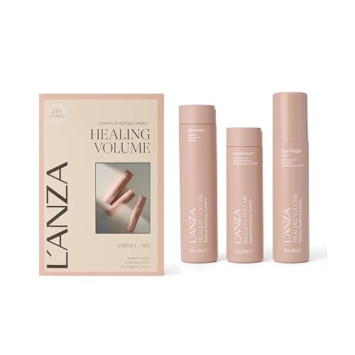 L'ANZA Healing Volume Zero Weight Hair Gel, Thickening Shampoo & Conditioner Set, Volumizing, Boosts Body, Adds Fullness, Color Safe, Anti-Frizz Beauty & Personal Care L’ANZA