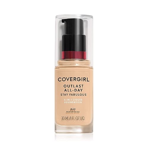 Covergirl Outlast All-Day Stay Fabulous 3-in-1 Foundation, Medium Beige, 1 Fl Oz Beauty & Personal Care COVERGIRL