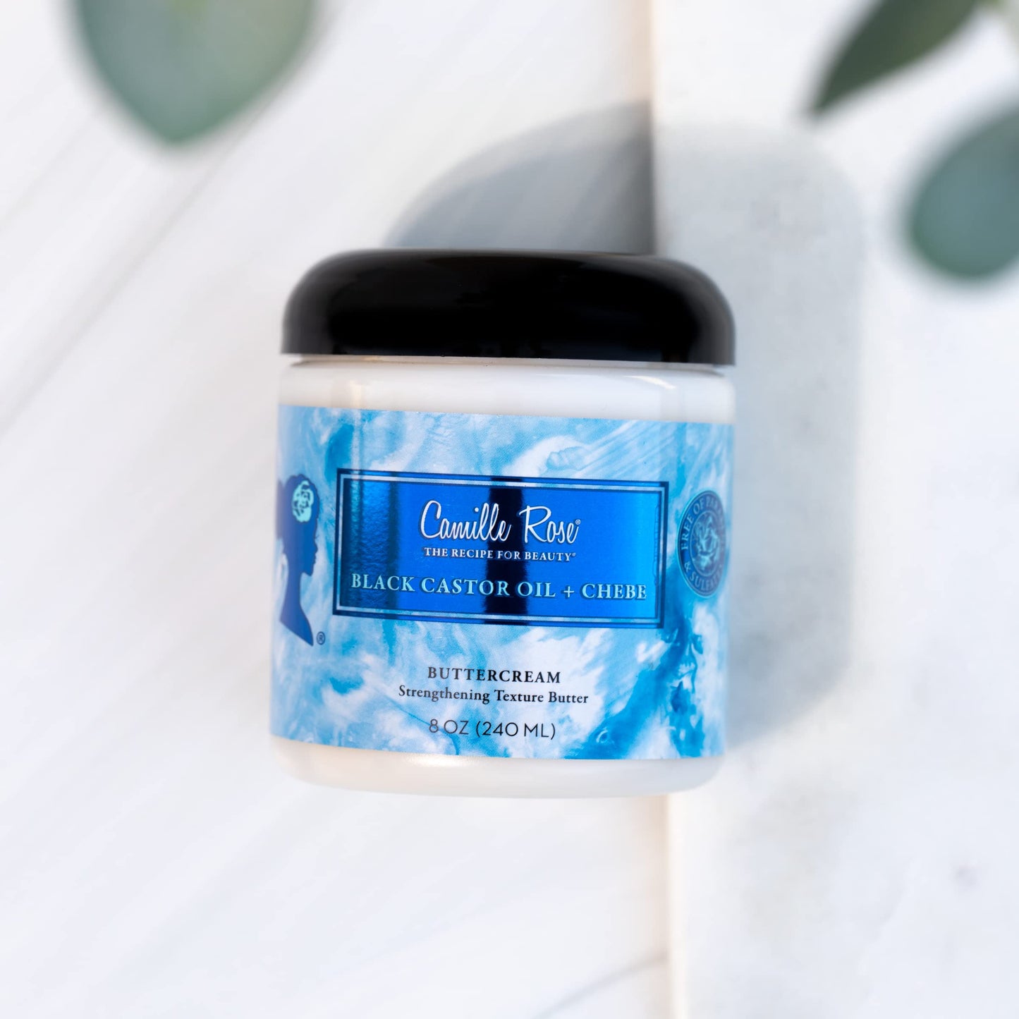 Camille Rose Black Castor Oil & Chebe Buttercream, Strengthening and Styling Butter to Restore Moisture for Thick, Textured Hair, 8 oz Beauty & Personal Care Camille Rose