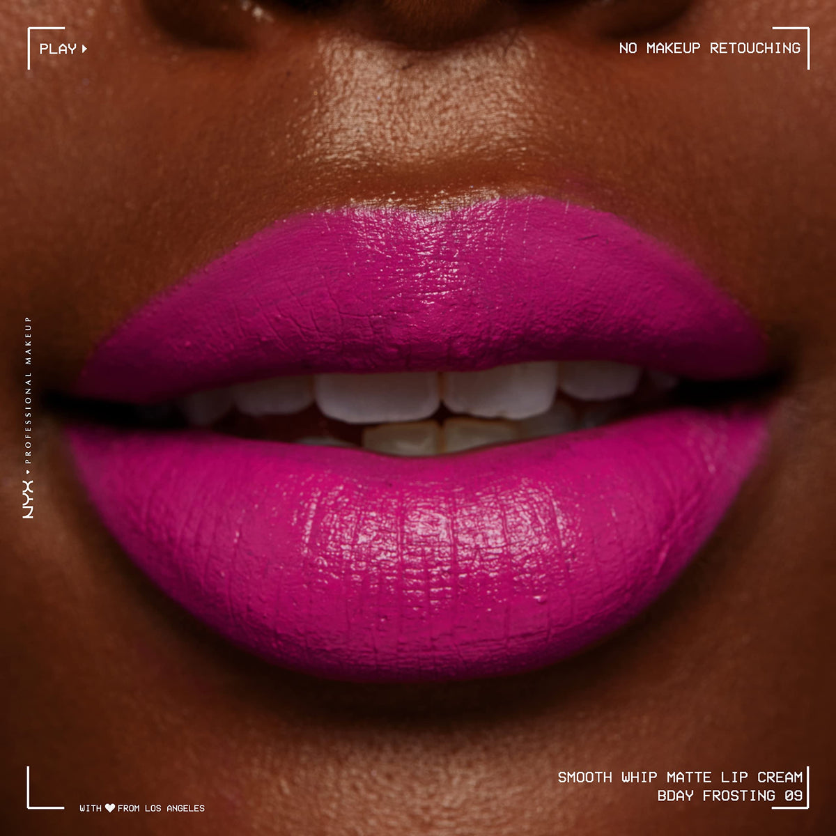 NYX PROFESSIONAL MAKEUP Smooth Whip Matte Lip Cream, Long Lasting, Moisturizing, Vegan Liquid Lipstick - Bday Frosting (Violet Red) Beauty & Personal Care NYX PROFESSIONAL MAKEUP