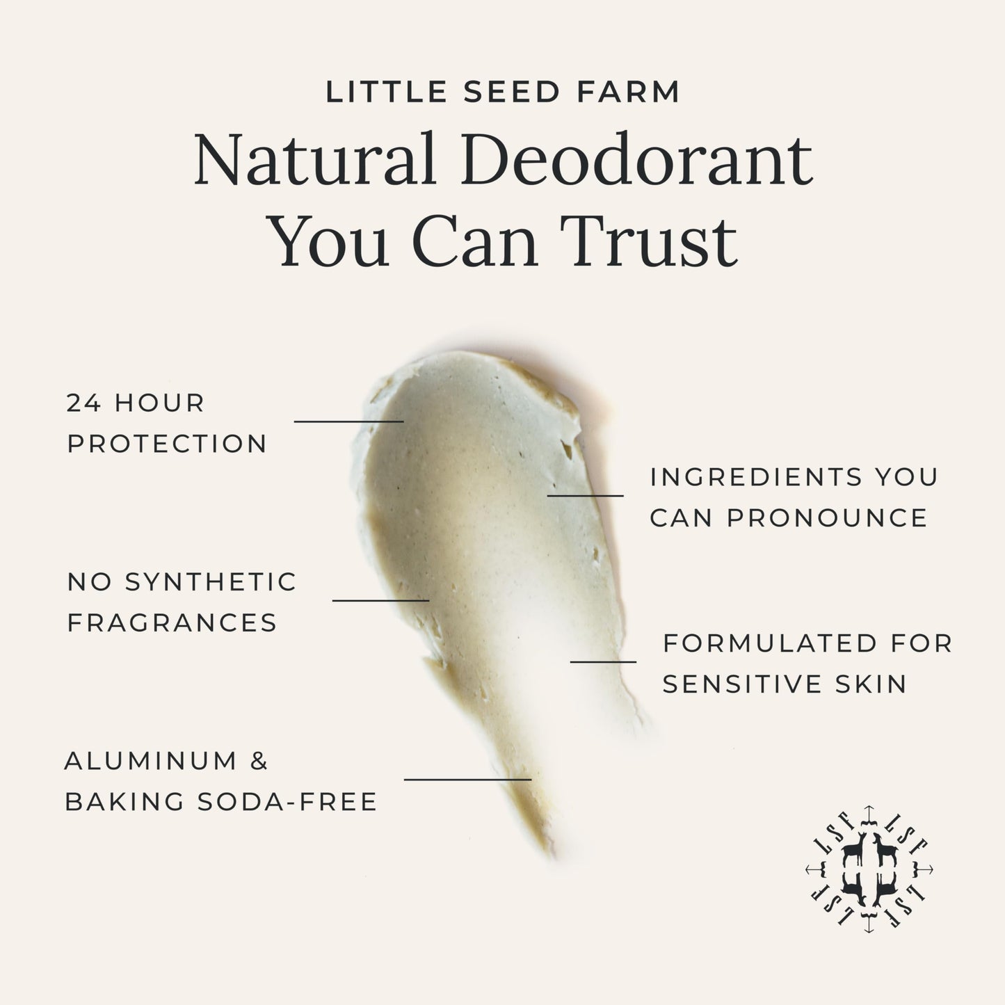 Little Seed Farm - Deodorant Cream Samples, 8 Pack - All Scents Beauty and Personal Care Little Seed Farm