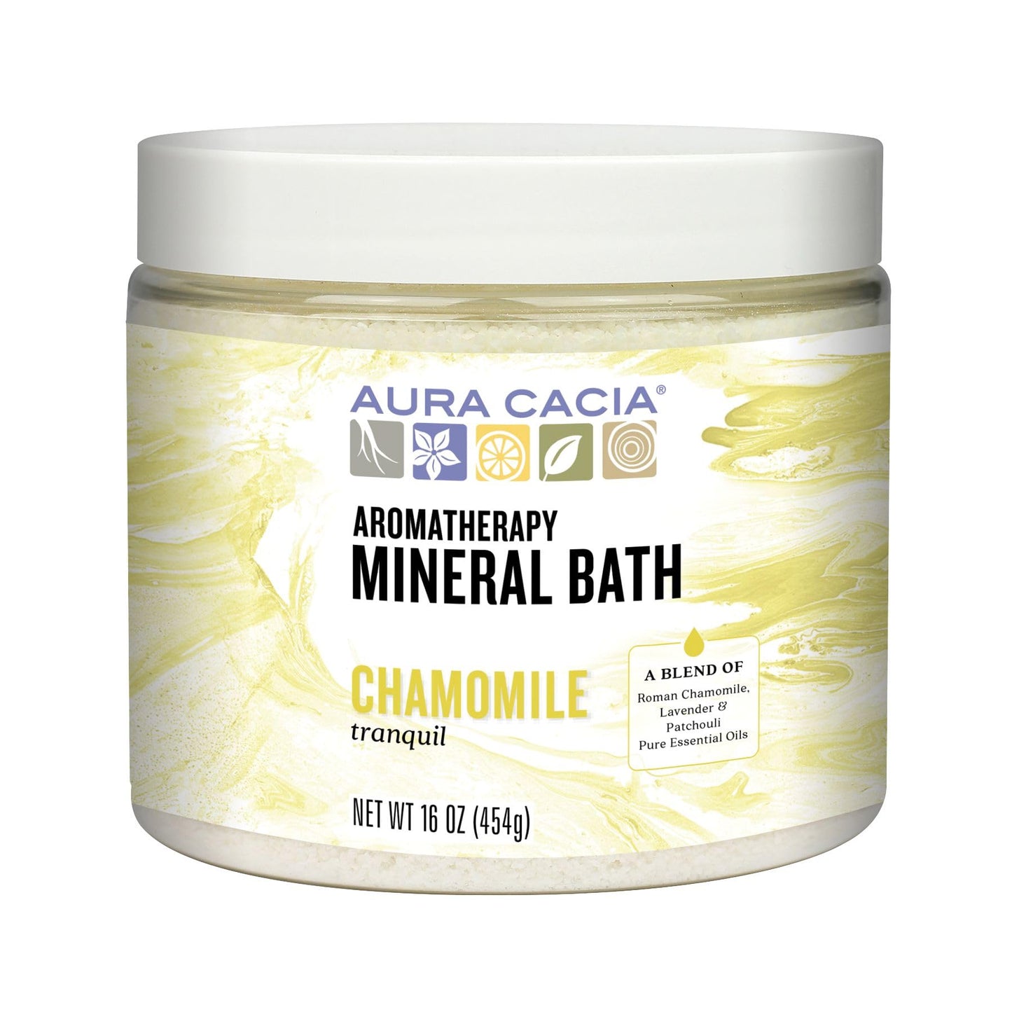 Aura Cacia Aromatherapy Mineral Bath, Tranquil Chamomile, Mineral Bath Salts with Pure Essential Oils for a Soothing and Rejuvenating Foot and Body Beauty & Personal Care Aura Cacia