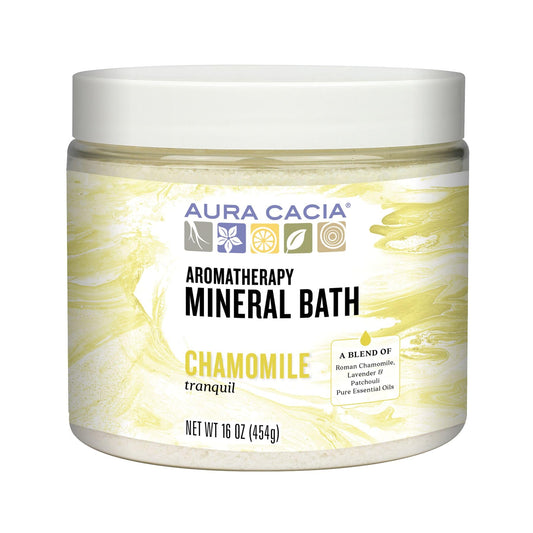 Aura Cacia Tranquil Chamomile Aromatherapy Mineral Bath - 16 oz. Jar Beauty and Personal Care Aura Cacia