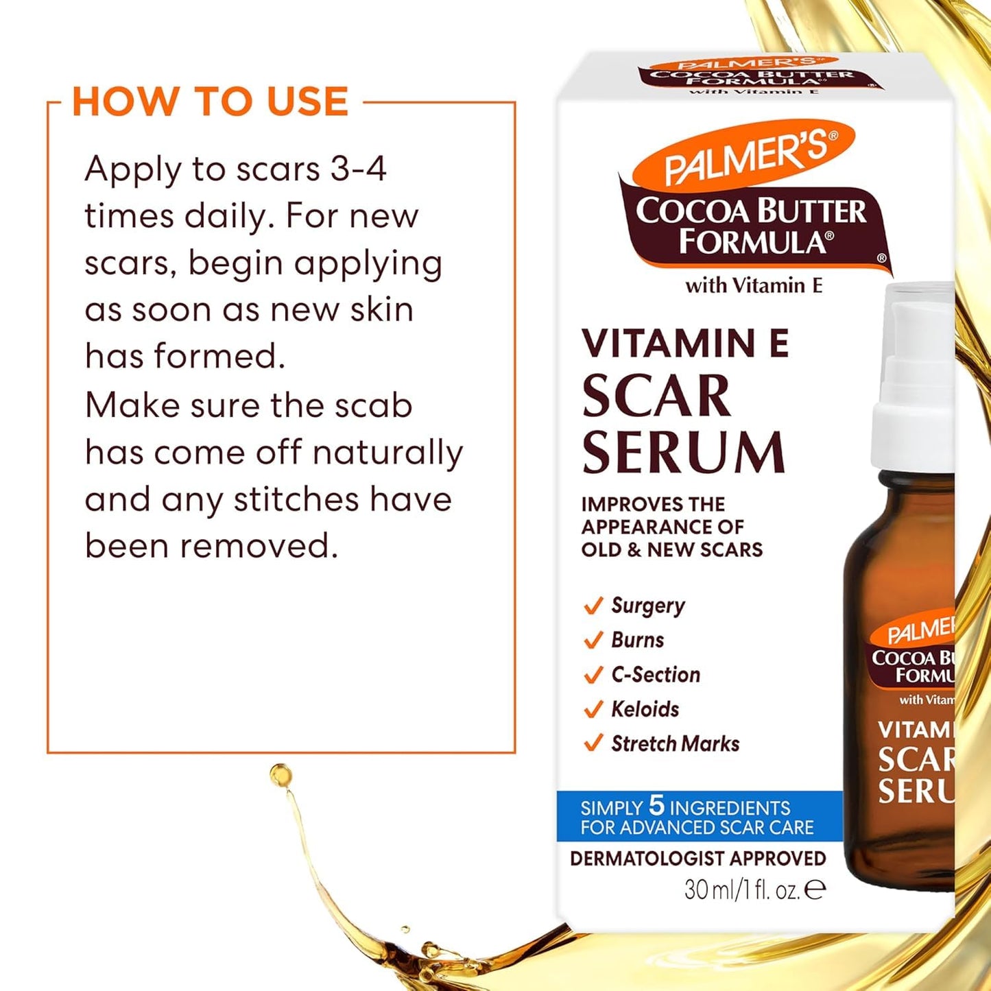 Palmer's Cocoa Butter Formula Scar Serum 1 oz Beauty & Personal Care Palmer's