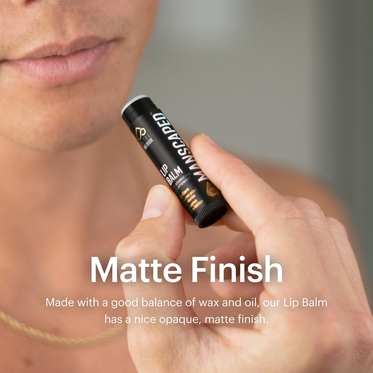 MANSCAPED® Moisturizing and Soothing Lip Balm, Infused with Vitamin E, Peppermint Oil, and Eucalyptus Oil for Chapped Lips, Matte Finish, 3 Sticks Beauty & Personal Care MANSCAPED