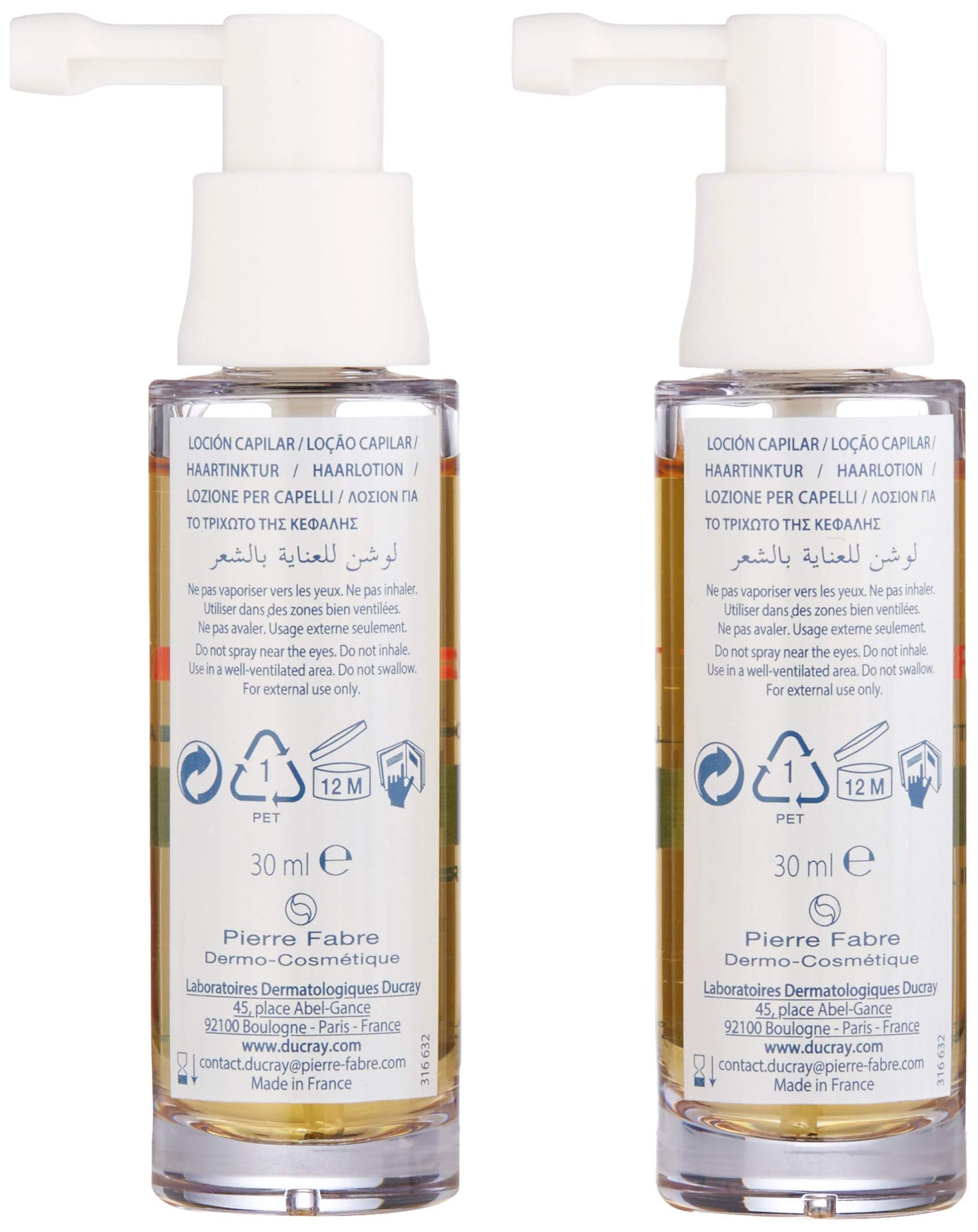Ducray Creastim Hair Lotion Spray, Men & Women, Strengthening Treatment for Sudden, Reactional Thinnning Hair, 2 x 1 oz. Beauty & Personal Care Ducray