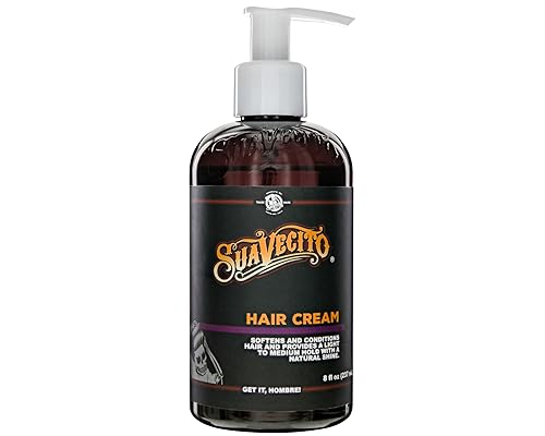 Suavecito Hair Cream Pump Bottle Medium Shine All Day Light Hold (8 oz) Beauty & Personal Care Suavecito
