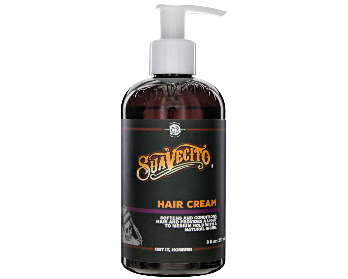 Suavecito Hair Cream Pump Bottle Medium Shine All Day Light Hold (8 oz) Beauty & Personal Care Suavecito