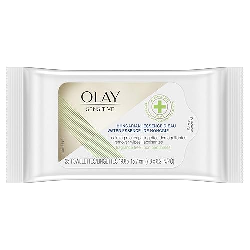 Olay Sensitive Hungarian Water Essence Calming Makeup Remover Wipes - 25ct, 25count Beauty & Personal Care Olay