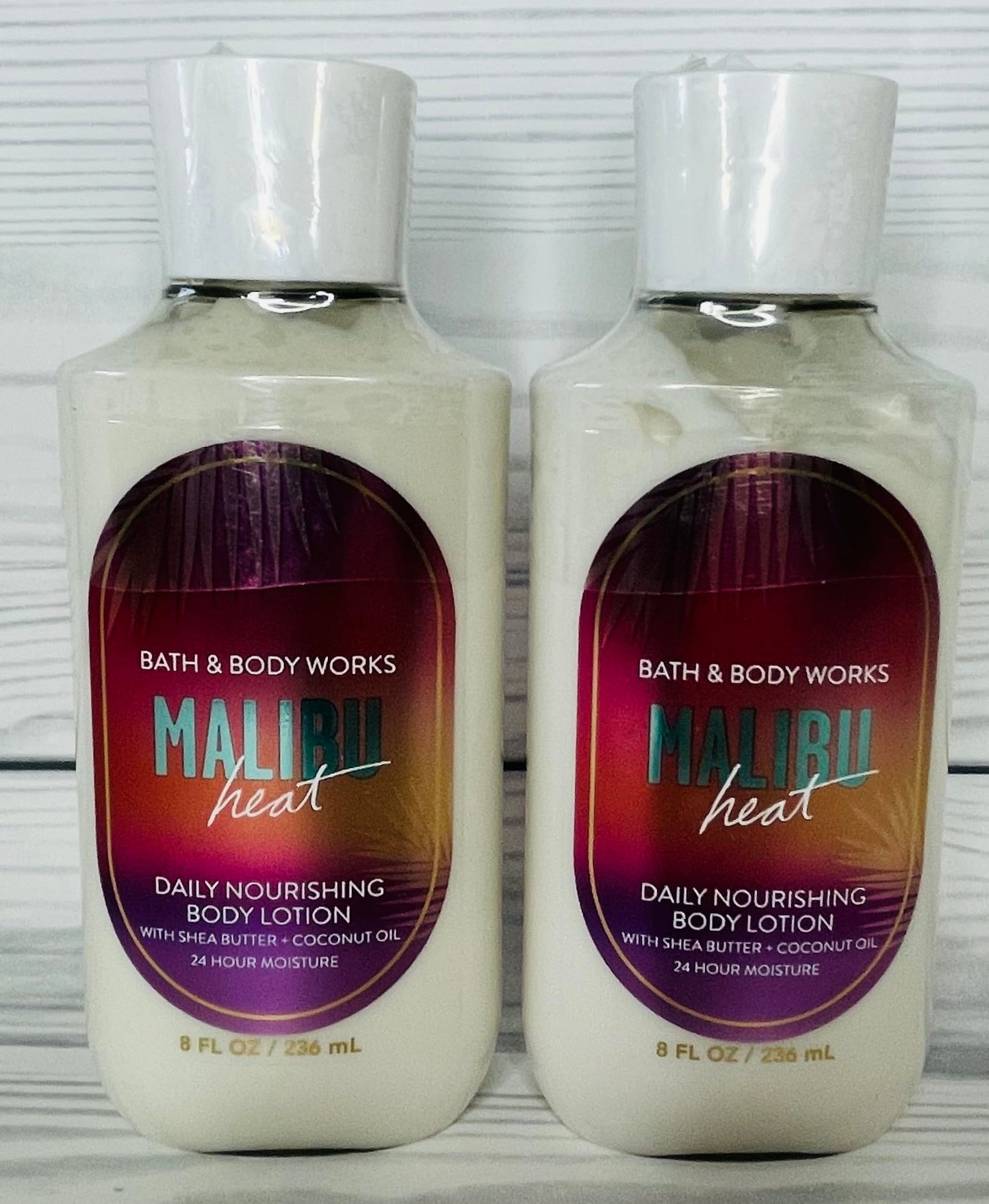 Bath & Body Works Malibu Heat Body Lotion 8 Ounces Each Pack of 2 Beauty & Personal Care Bath & Body Works