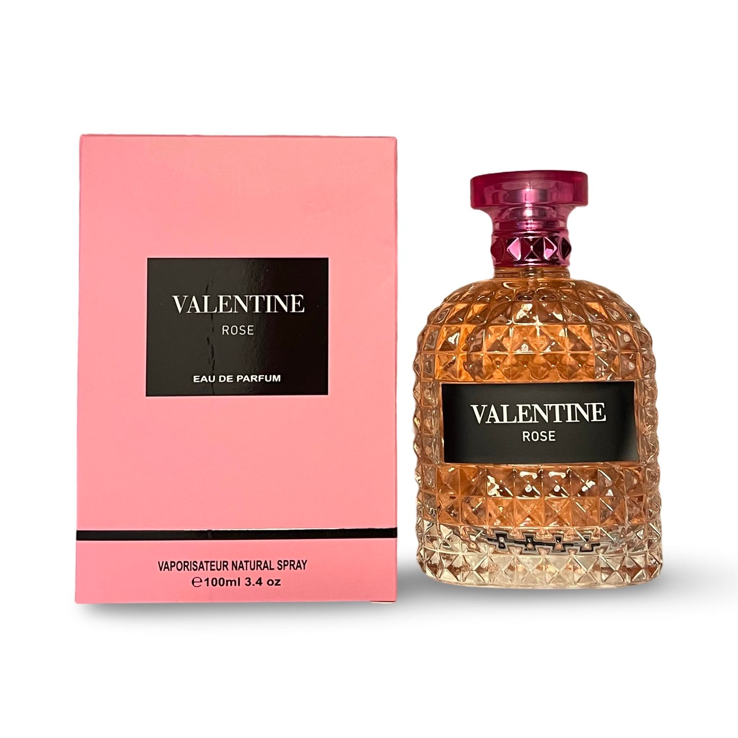 United Scents VALENTINE ROSE Eau de Parfum, Natural Spray Fragrance with Jasmine, Black Currant and Pink Pepper Notes, 3.4 Fl Oz Beauty & Personal Care United Scents