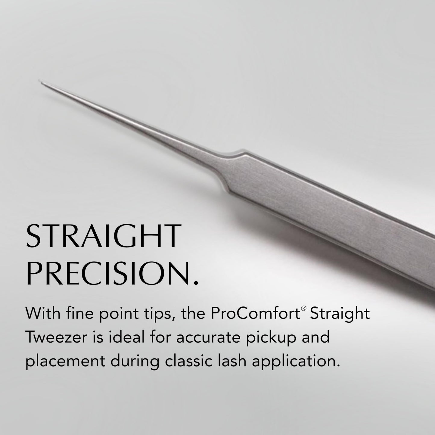 Xtreme Lashes ProComfort Professional Straight Tweezer, 5.5 Inches (14 CM), Stainless Steel Precision Pickup & Placement Lash Tweezers, Ergonomic Beauty and Personal Care Xtreme Lashes