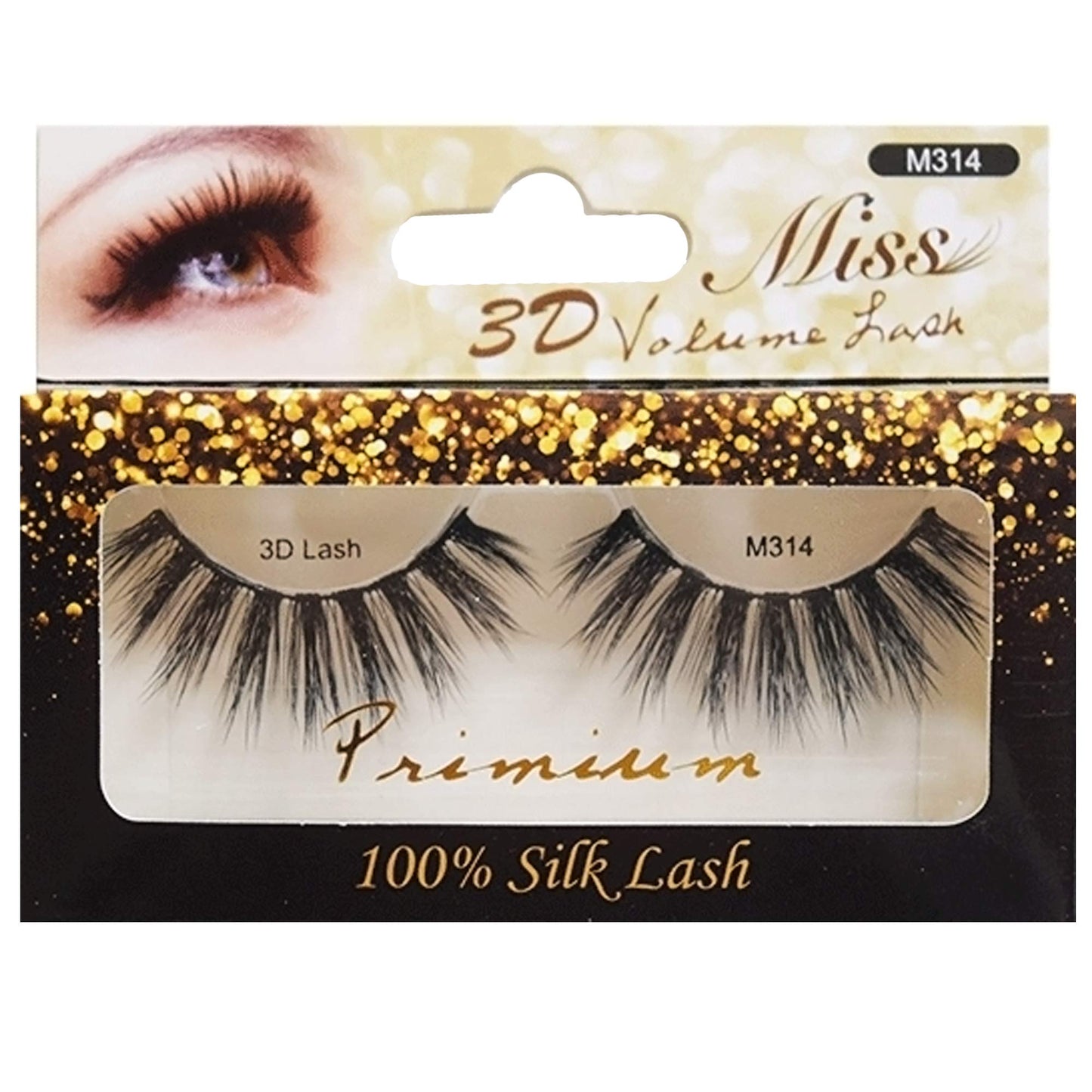 [4 PACKS] Miss Lashes 3D Volume Tapered False Eyelash Extension Beauty & Personal Care Miss Lashes