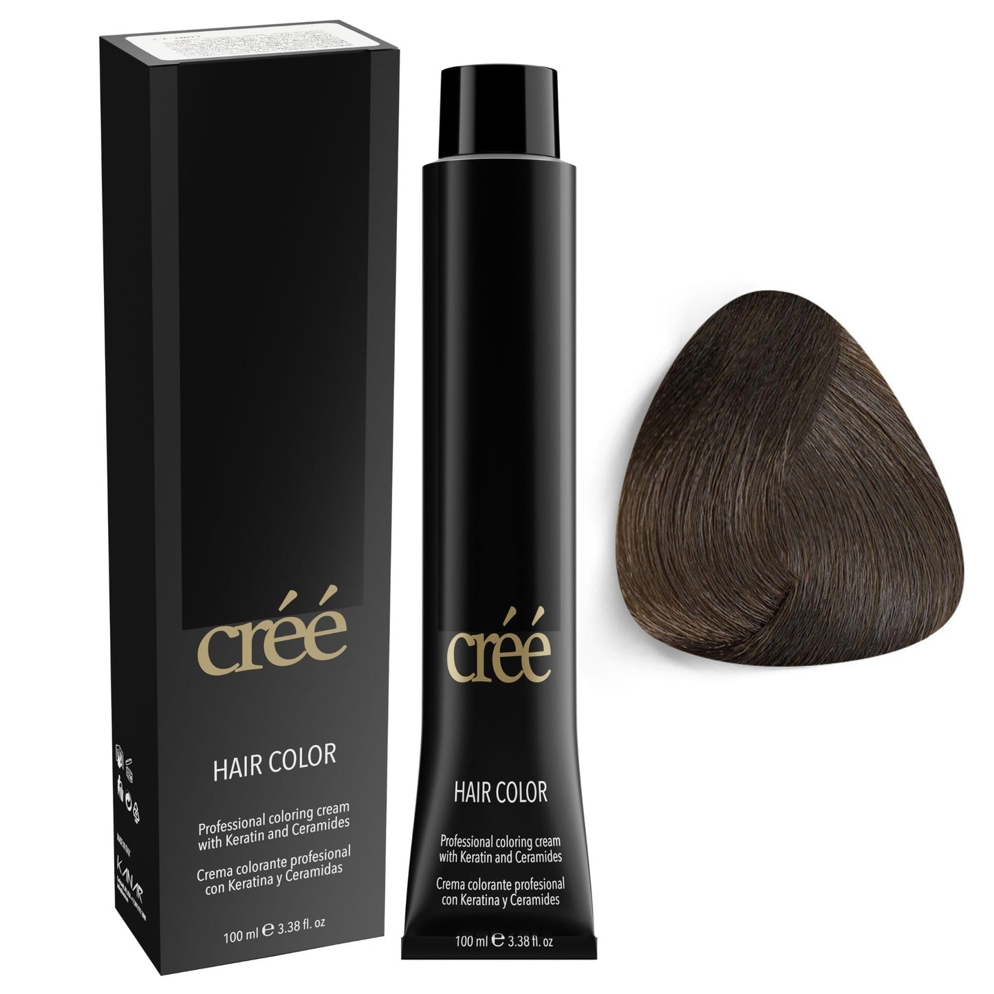 Cree Professional 6.1 - Dark Ash Blond Permanent Hair Color - Long Lasting, Rich Vibrant - Gray Coverage 100ml - 3.4 fl.oz. Beauty & Personal Care Créé