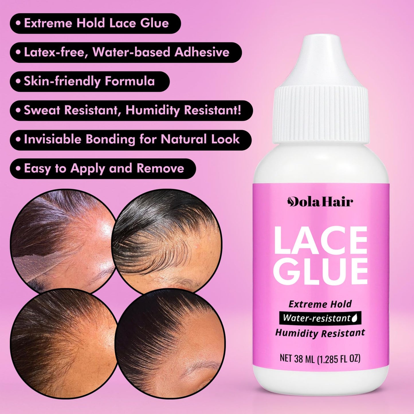 Dolahair Lace Melting Spray for GlueLess Wigs Lace Bond Melting Spray Bond Adhesive Wig Glue Spray Lace Glue Melting Band Beauty and Personal Care Dolahair
