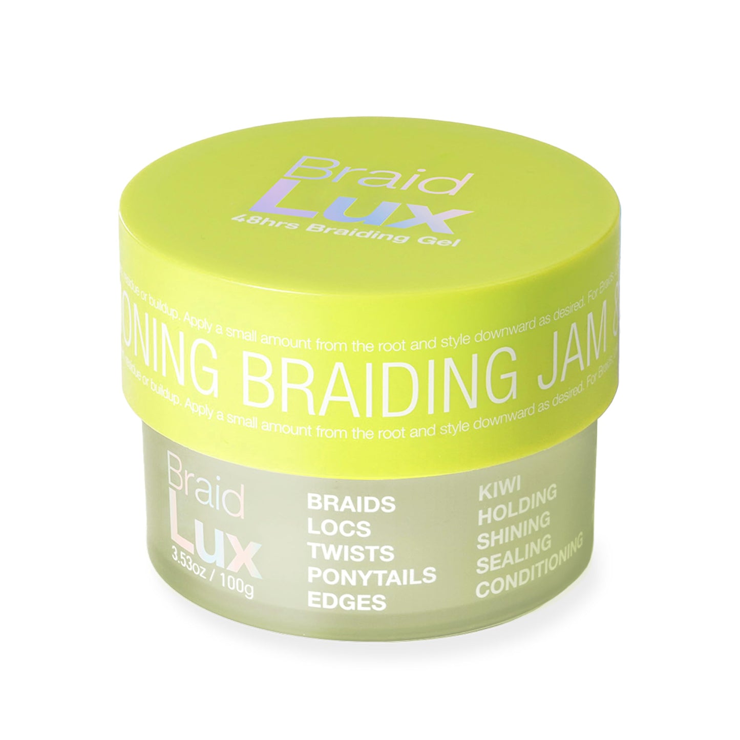 Lux Collection Braiding Gel & Braid Sealer for Box Braids - Braid Lux Gel for Braids, Locs & Twists with Castor Oil & Biotin, Non-Flaking, High Shine Beauty & Personal Care Lux Collection