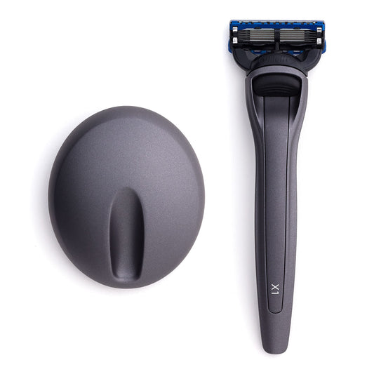 Bolin Webb X1 Razor & Stand - Award-Winning Razors for Men with Gillette Fusion 5 Blades, Designer Matte Graphite Shaving Razor for Smooth Close Shave Beauty and Personal Care Bolin Webb