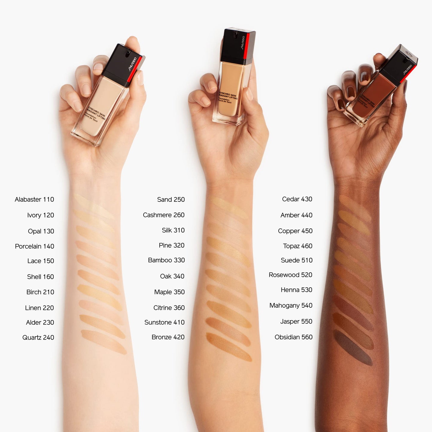 Shiseido Synchro Skin Radiant Lifting Foundation SPF 30, 440 Amber - 30 mL - Medium-to-Full, Buildable Coverage - 24-HR Hydration - Transfer, Crease Beauty & Personal Care Shiseido