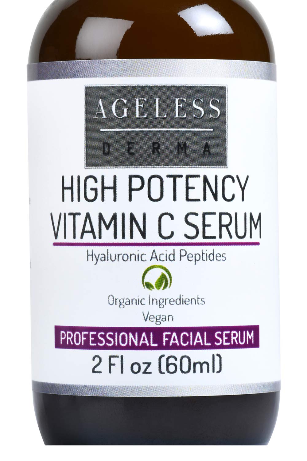 Ageless Derma High Potency Vitamin C Serum with Hyaluronic Acid by Dr. Mostamand. 2 FL oz (60 ml) Beauty & Personal Care Ageless Derma
