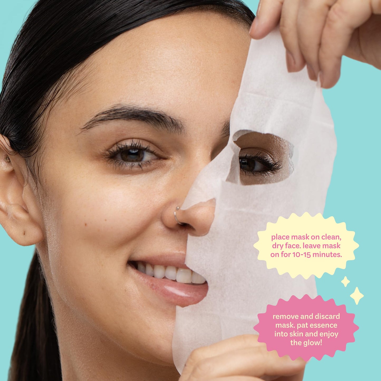The Creme Shop Glow Check Comfort Sheet Mask 5 Pack, Facial Sheet Mask, Korean Skin Care, Hydrating, Brightening, Heartleaf Soothing Glow for Glass Beauty & Personal Care The Crème Shop