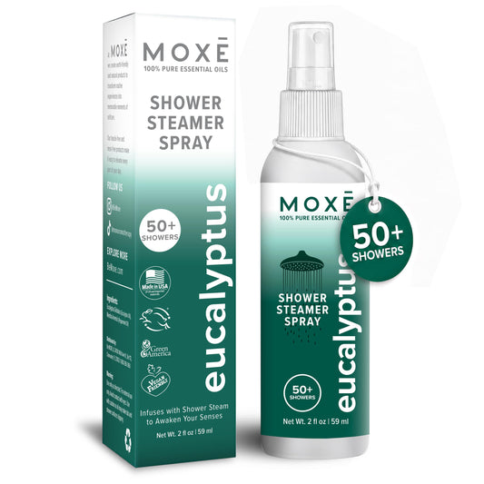 MOX? Shower Steamer Spray Eucalyptus Essential Oil Shower Spray - Relaxing Aromatherapy Mist for Home Spa Experience - Pure Plant Based Fragrance Beauty and Personal Care MOXE