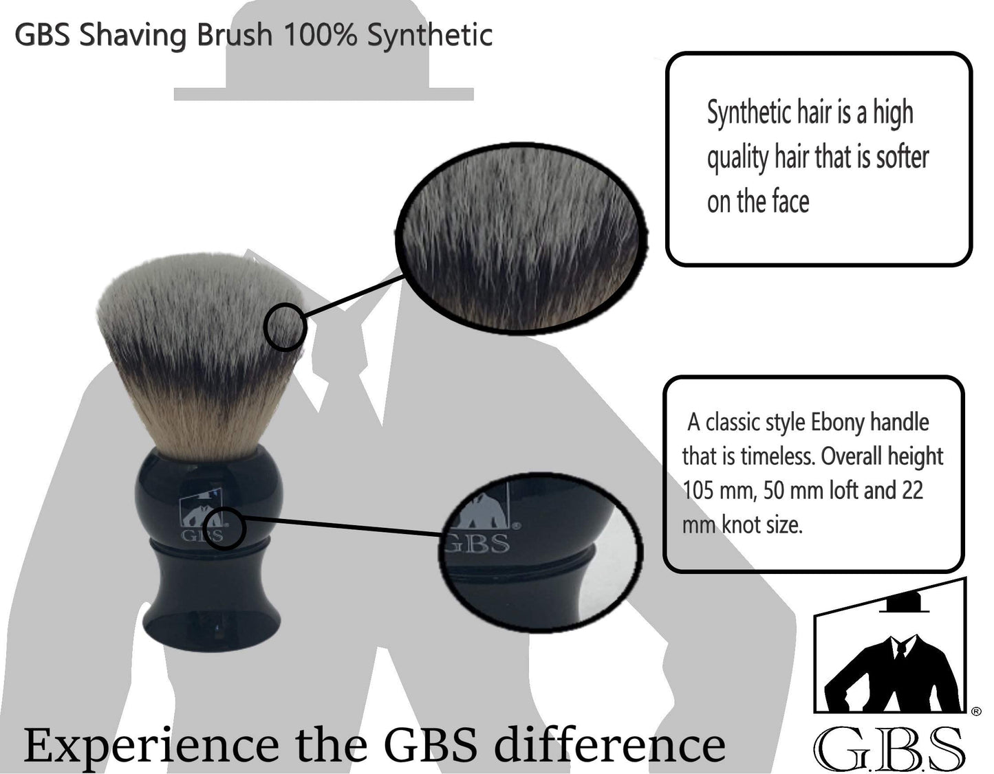 G.B.S Black Luxury Shaving Kit - Wood Straight Razor, Mug, Natural Soap, Brush, Alum block, Strop and Paste Grooming Kit, Black Beauty and Personal Care G.B.S