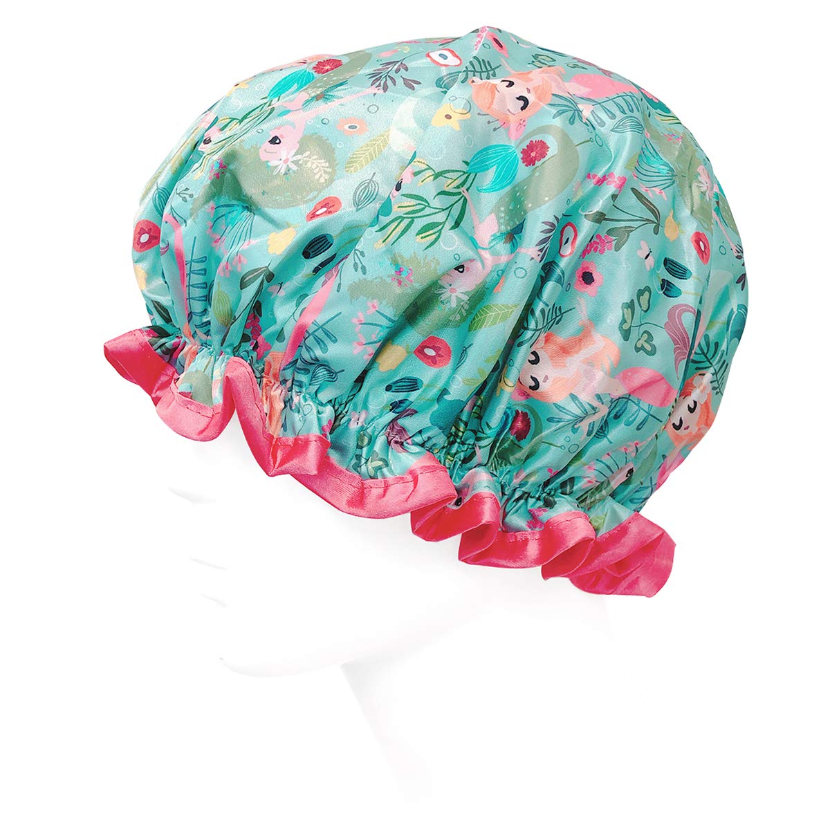 allydrew Reusable Women's Waterproof Shower Caps for Long Hair, Mermaids Beauty & Personal Care allydrew