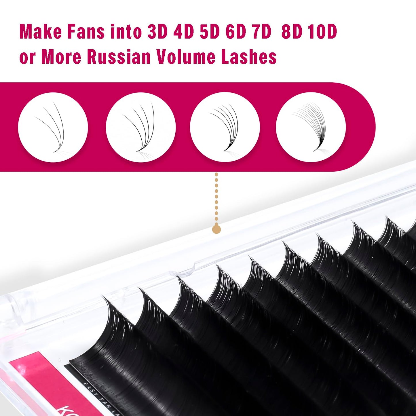 KOLYBEL Eyelash Extensions Easy Fan Lashes 0.07 Thickness C Curl 15-20mm Mix Tray Auto Blooming Lash Extension Volume Lashes Lasting Self Fanning Beauty & Personal Care Kolybel