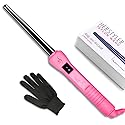 Herstyler Baby Curls Small Curling Wand - Mini Curling Iron - 1/2 to 3/4 Tapered - Small Barrel - Skinny - Pink Beauty & Personal Care HerStyler