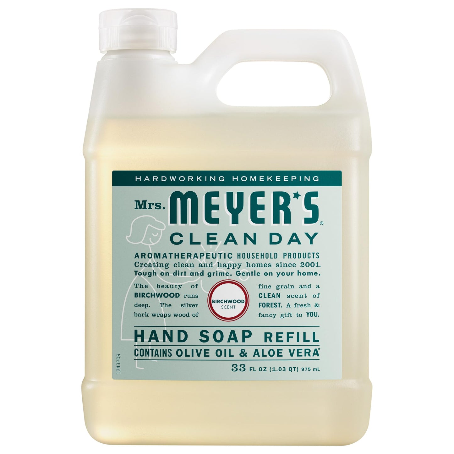 Mrs. MEYER'S CLEAN DAY Hand Soap Refill, Birchwood Scent, 33 Fl Oz Bottle Beauty & Personal Care Mrs. MEYER'S