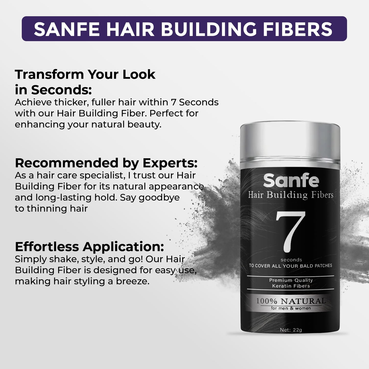 Sanfe Instant Bald Spot Covering Fibers- 22g Beauty and Personal Care Sanfe