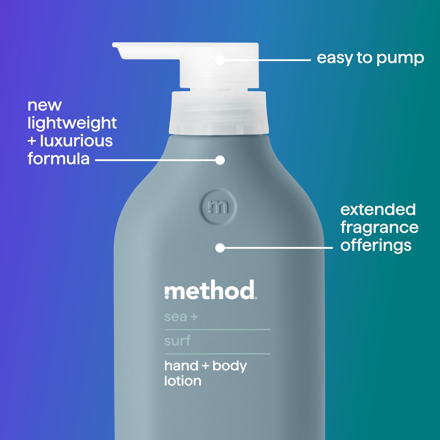 Method Body Lotion, Sea + Surf, 14 oz, 24 Hours of Moisture, 14 oz Beauty & Personal Care Method