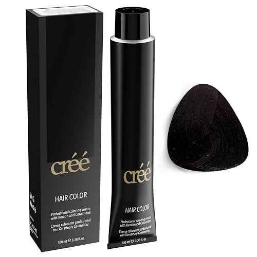 Cree Professional 2 - Very Dark Brown Permanent Hair Color - Long Lasting, Rich Vibrant - Gray Coverage 100ml - 3.4 fl.oz. Beauty & Personal Care Créé
