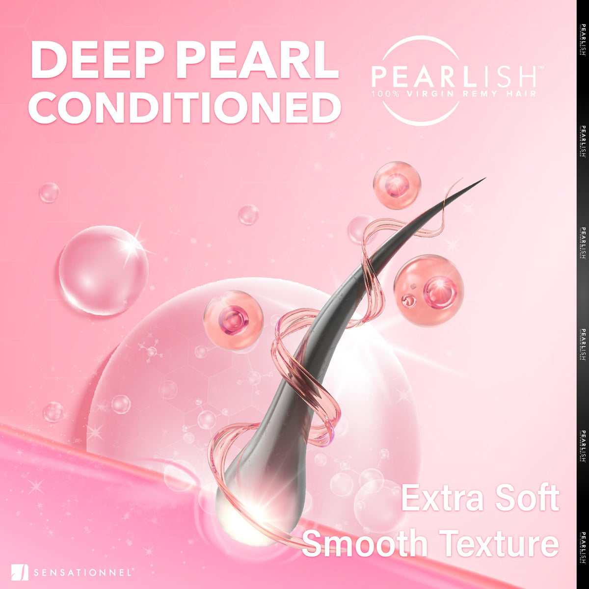 Sensationnel Pearlish Bundle Human Hair-Euro Body,14 Inch, NATURAL/BLACK